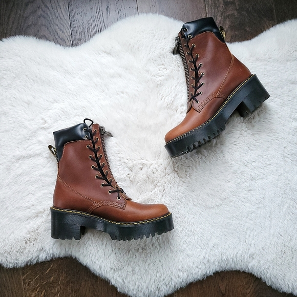 COPY - Dr Martens Karmilla Butterscotch Orleans Lugged Platform Boot - Picture 2 of 12